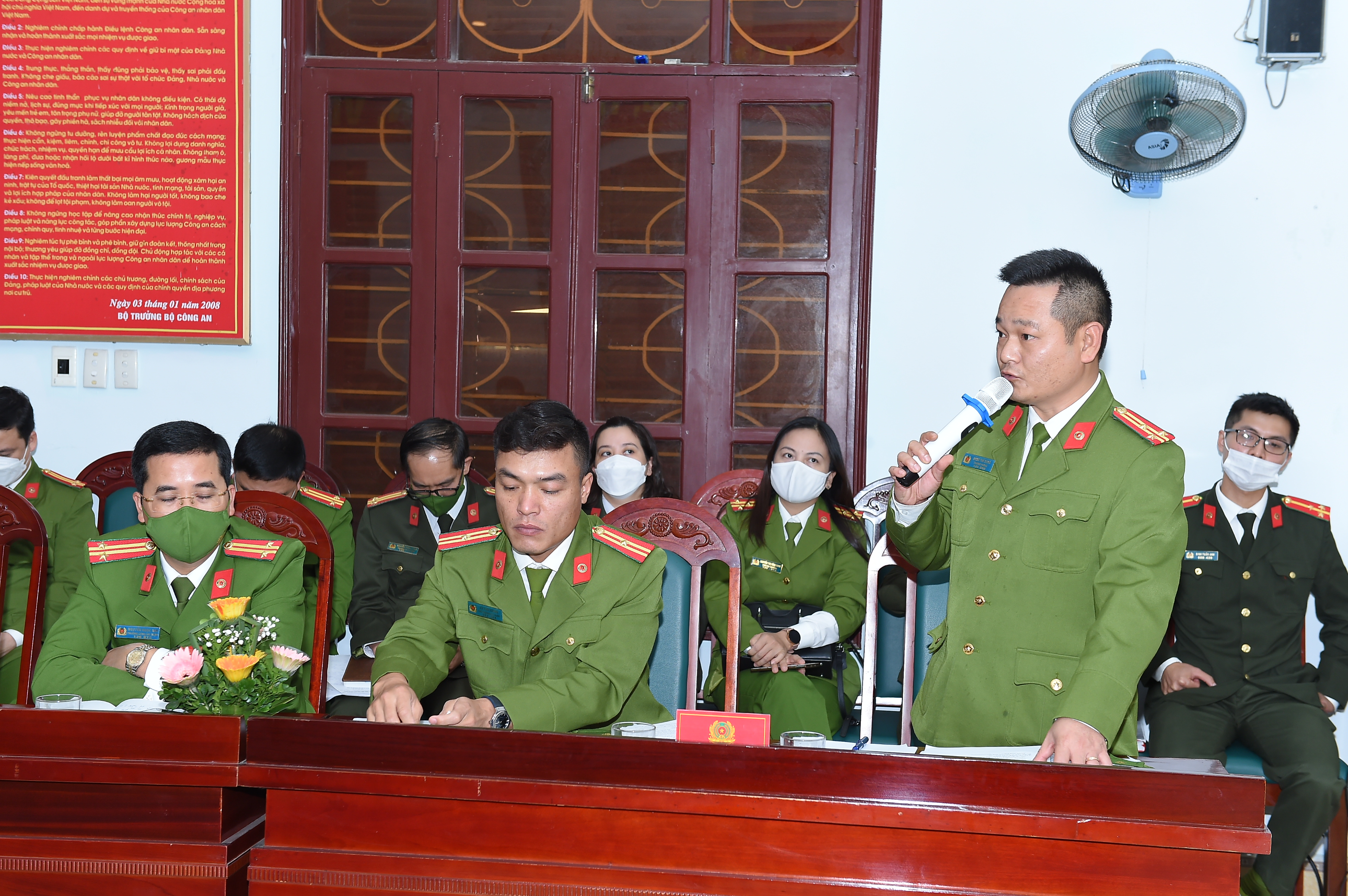 Tổng kết phong trào thi đua “Vì an ninh tổ quốc” khối Công an quận năm 2021